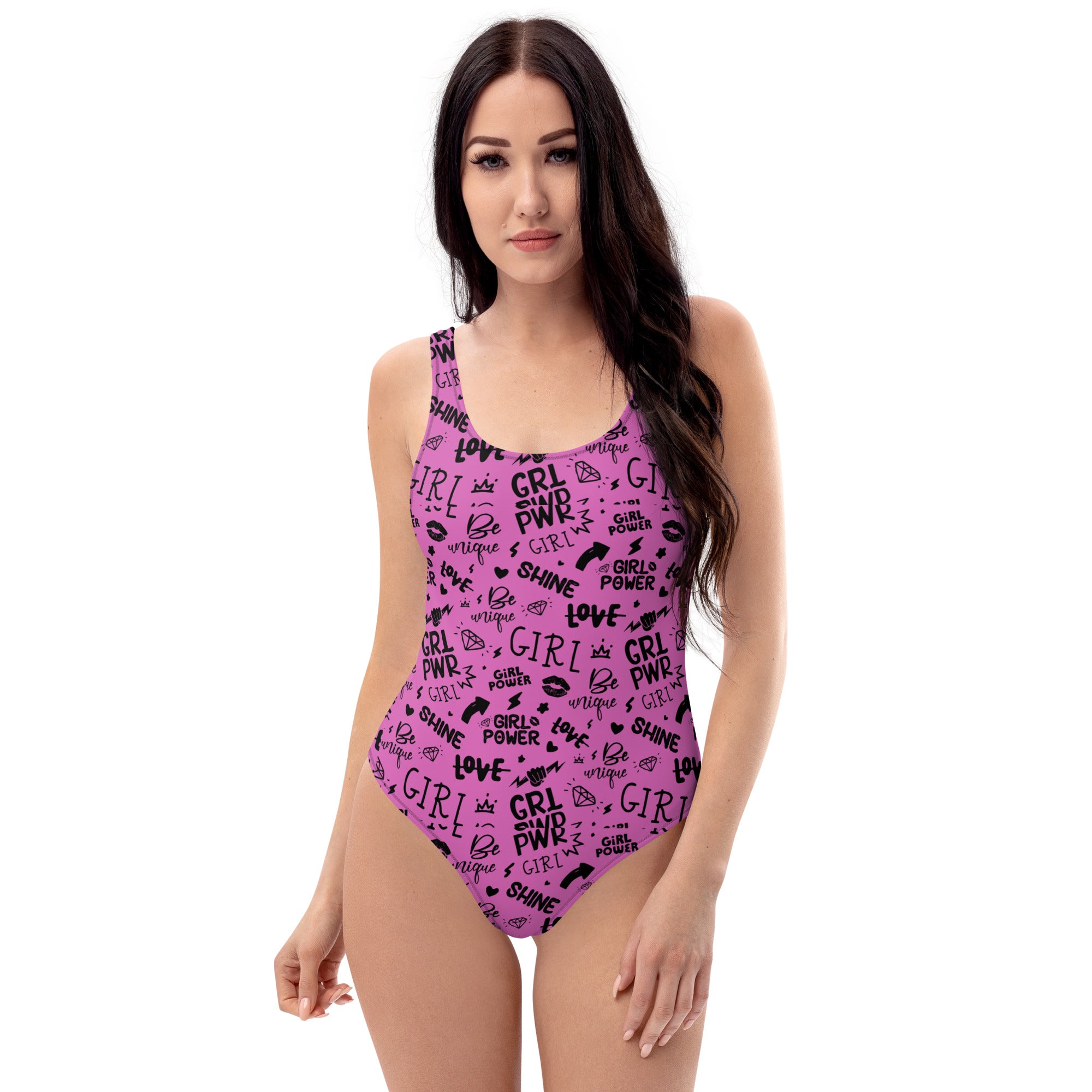 Girl Power One-Piece Swimsuit